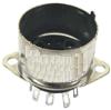 Tube Socket - 9 Pin Chassis Mount Socket with Shield Mount